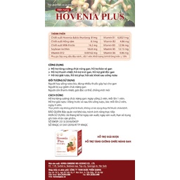 Hovenia Plus  - Hỗ trợ tăng cường chức năng gan, giải độc và bảo vệ gan, thanh nhiệt, mát gan, giải rượu