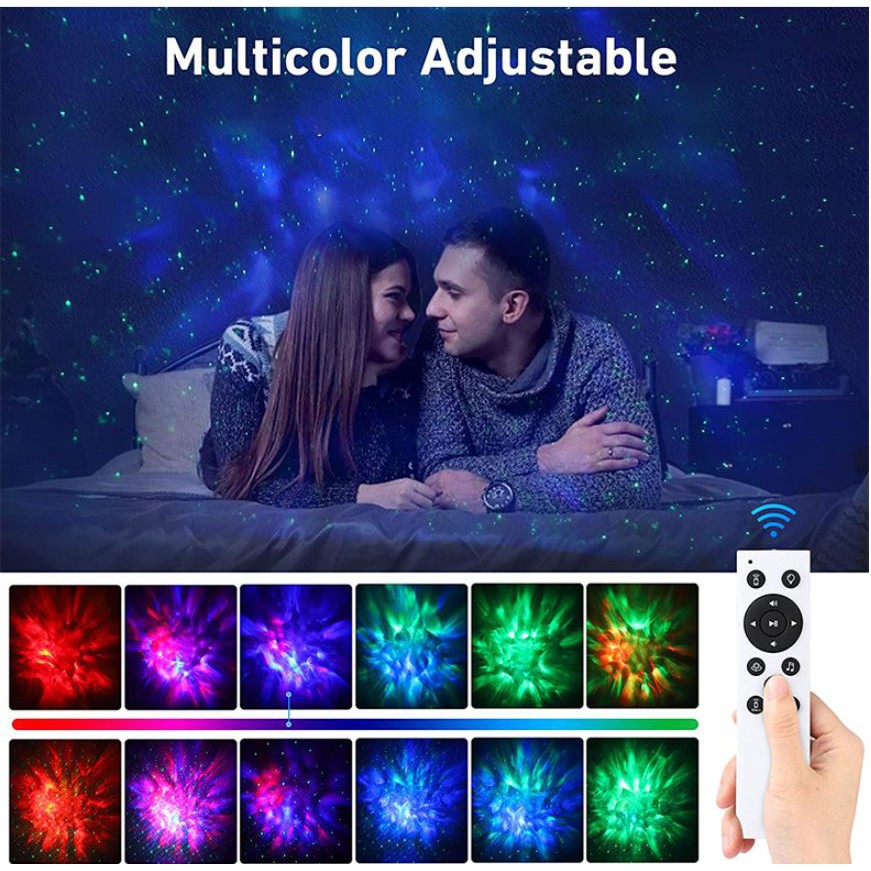 Đèn Thiên Hà Galaxy Diamond V5 Luxury Kết Hợp Loa Bluetooth Chiếu Bầu Trời Sao Đêm Cho Phòng Bay, Sân Khấu