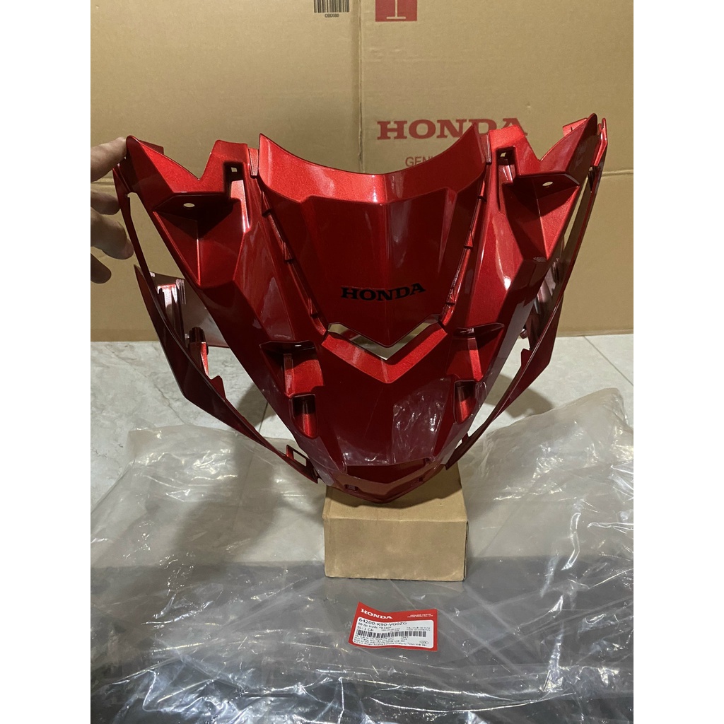 Bộ ốp trước - quây nạ trước HONDA WAVE RSX110 năm 2020-2021 màu Đỏ. *R340* 64200K90VG0ZG