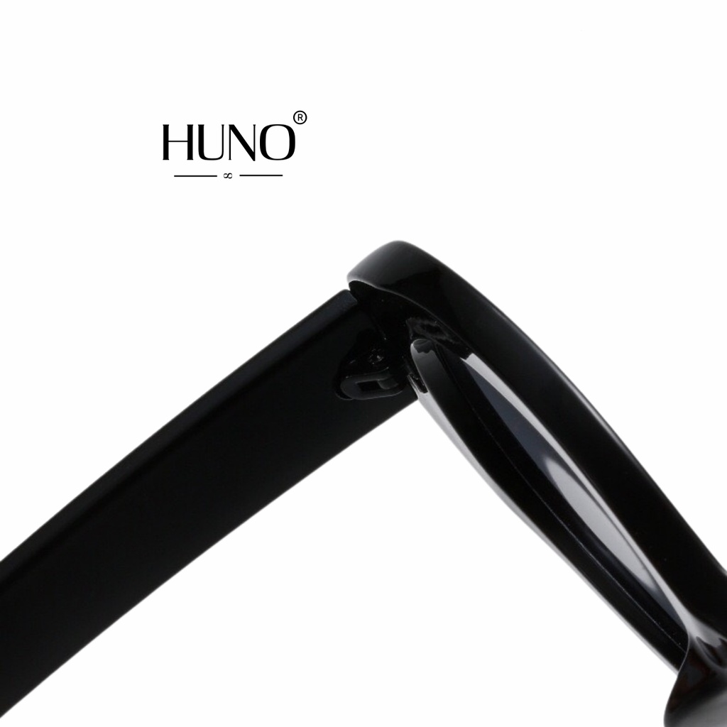Kính râm nữ HUNO thiết kế mắt kính bằng nhựa cao cấp độc la, cá tính - KR63
