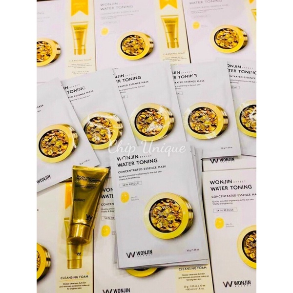 Mặt nạ Wonjin - 10 miếng (tặng kèm sữa rửa mặt Wonjin)
