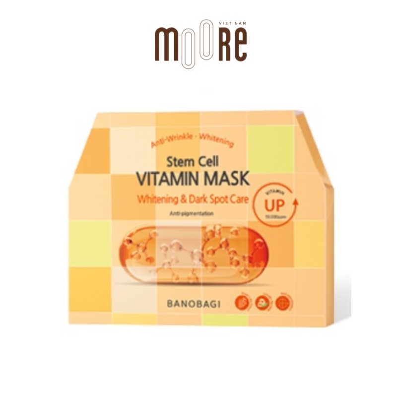 Mặt nạ dưỡng trắng da Banobagi Caro Stem Cell Vitamin Mask