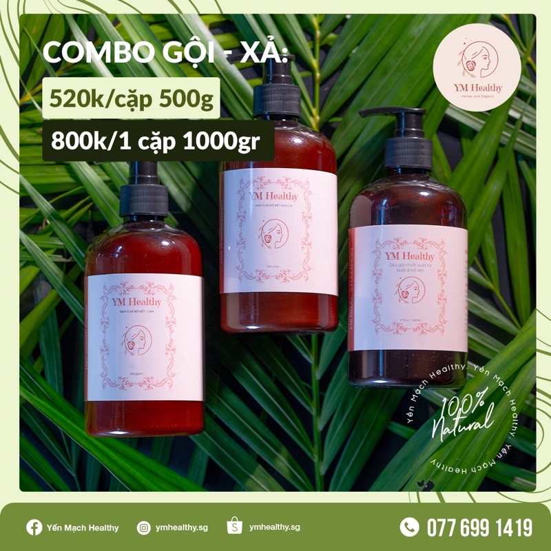 [ SIÊU RẺ][ TẶNG KÈM KẸP TÓC ] COMBO GỘI - Ủ XẢ BỒ KẾT HOA LÀI | BigBuy360 - bigbuy360.vn