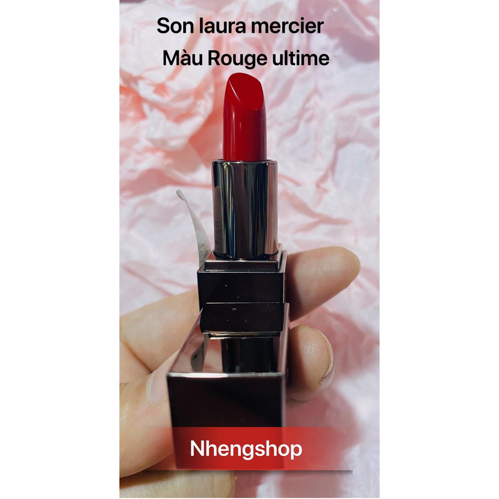 [1,4g][BIll Sephora] Son đỏ Laura Mercier Rouge Essentiel Silky Crème Lipstick in Rouge Ultime (classic red)