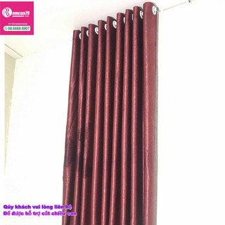 Rèm, màn cửa sổ Ph curtains( ngang200cm x cao 130cm) đỏ đô