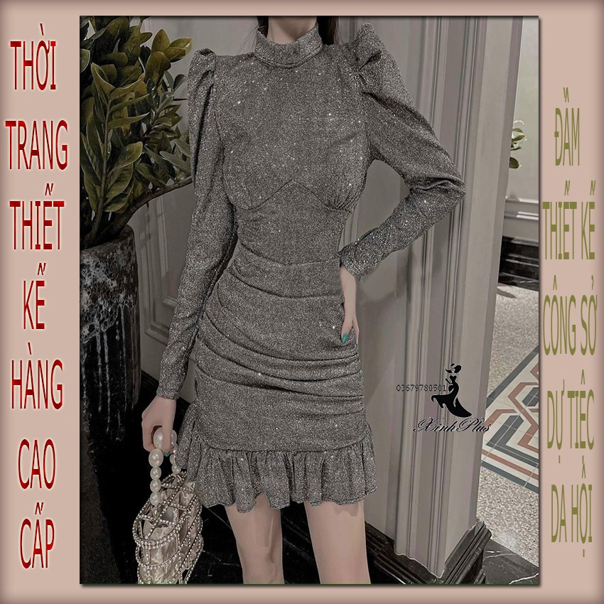 [Freeship 50K] Mẫu hottrend - Đầm nhũ đuôi cá , váy nhũ đuôi cá body tay dài thiết kế sang trọng | BigBuy360 - bigbuy360.vn