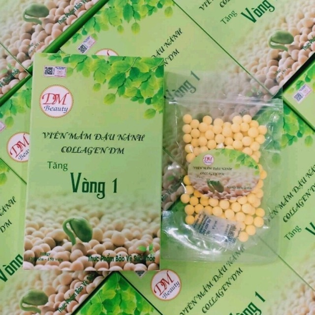 VIÊN MẦM ĐẬU NÀNH COLAGEN- TĂNG VÒNG 1