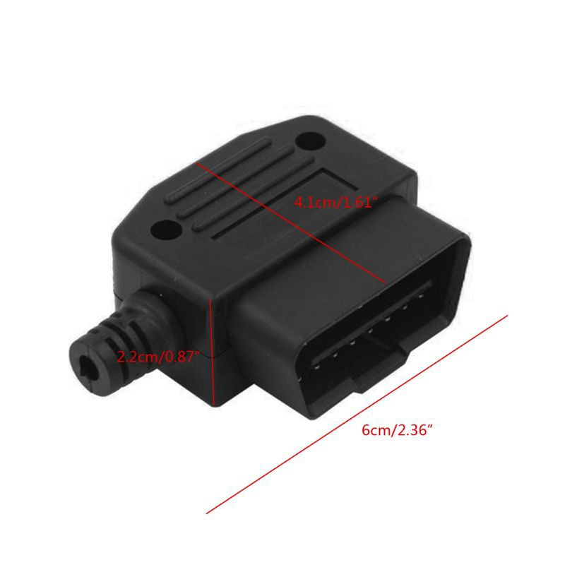 Đầu Cắm Kết Nối Obd2 16 Pin Cho Xe Hơi
