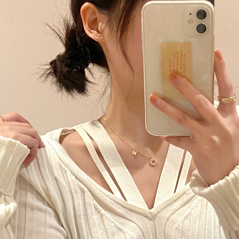 Beautiful fashion butterfly multi-layer alloy necklace for women