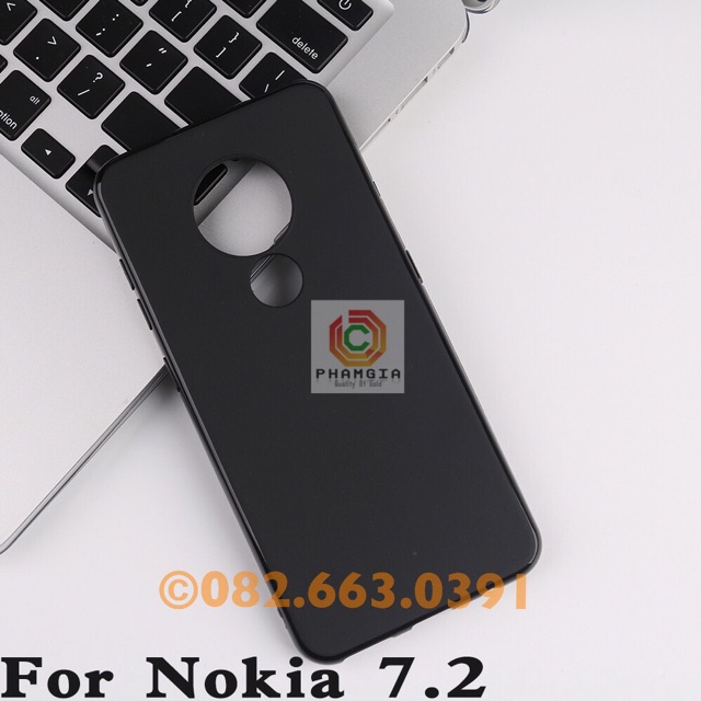 Ốp lưng Nokia 7.2 nokia 6.2 dẻo đen và dẻo trong suốt