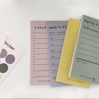 NOTE CHECK LIST HÀN QUỐC