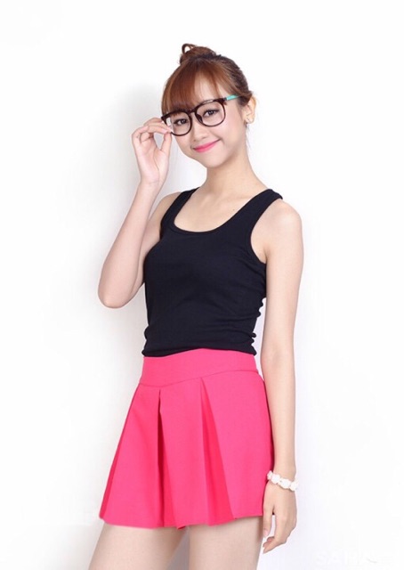 Chân váy xếp ly mini