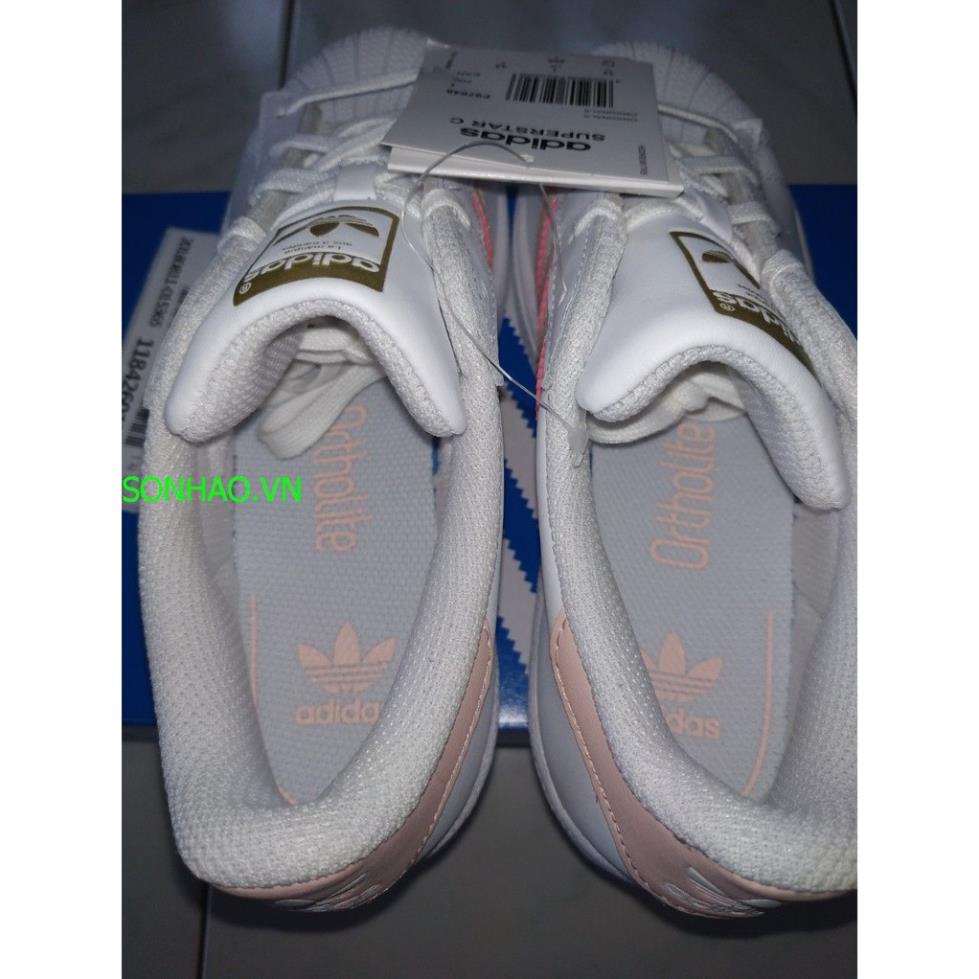 🏵️ Giầy ADIDAS SUPERSTAR C - Tuyệt Đẹp - HÀNG XỊN - SIZE UK 1 - SIZE CHÂU ÂU 33