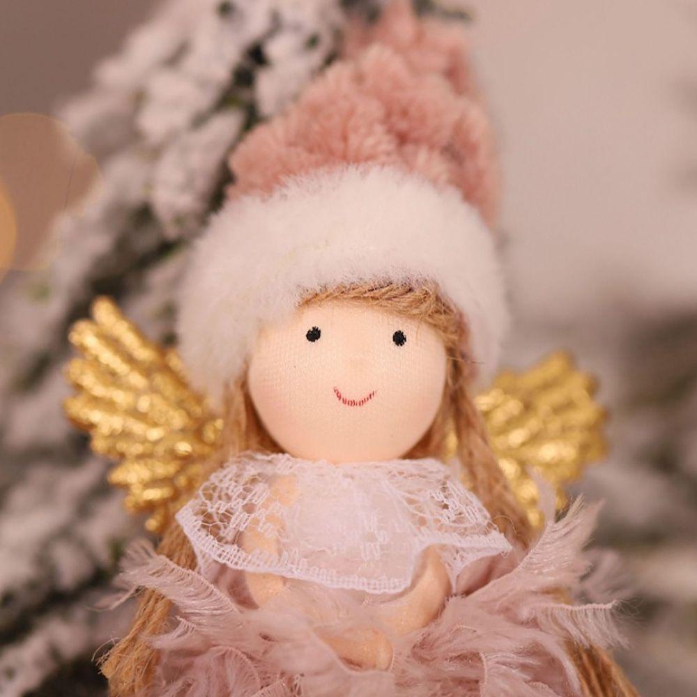 YIYU Búp Bê Thiên Thần Bằng Vải Bông Dễ Thương Trang Trí Giáng Sinh