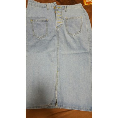 Chân Váy Bò Jeans Dáng Dài Lệch Khuy Ulzzang - Hàng Quảng Châu Loại 1 | BigBuy360 - bigbuy360.vn