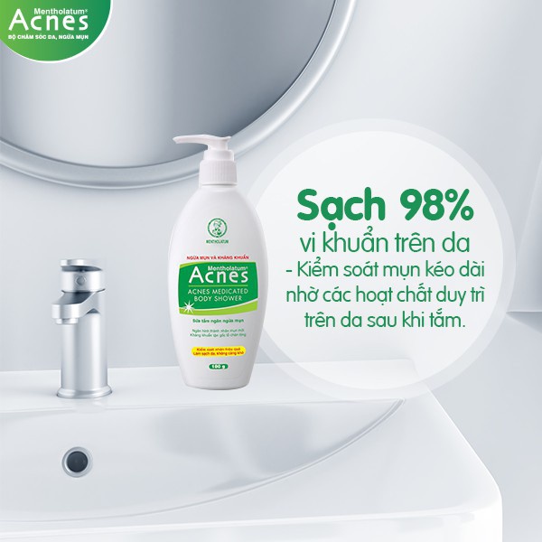 Acnes Body Shower - Sữa tắm ngăn ngừa mụn 180g