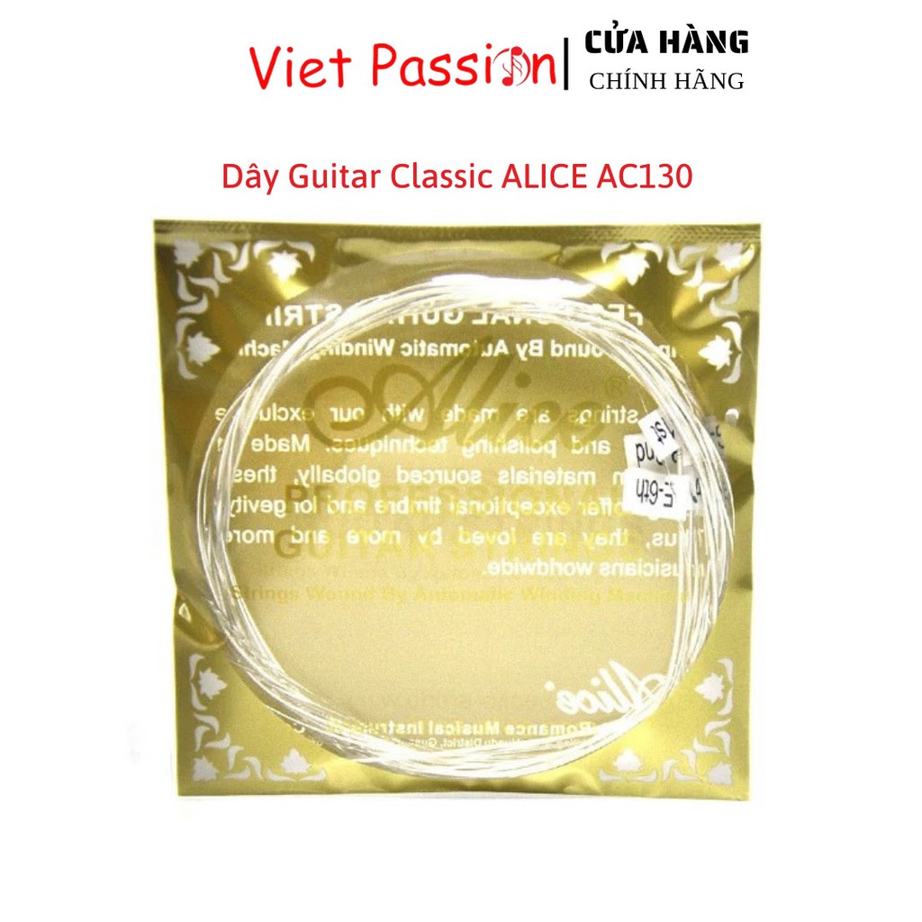 Dây đàn guitar classic Alice AC130 chính hãng dây nylon cổ điển Viet Passion