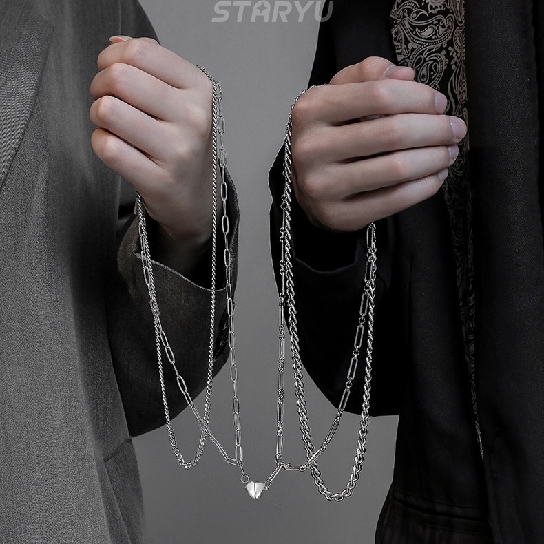 Vòng cổ Thép Titan Nam Châm Cho Cặp Đôi