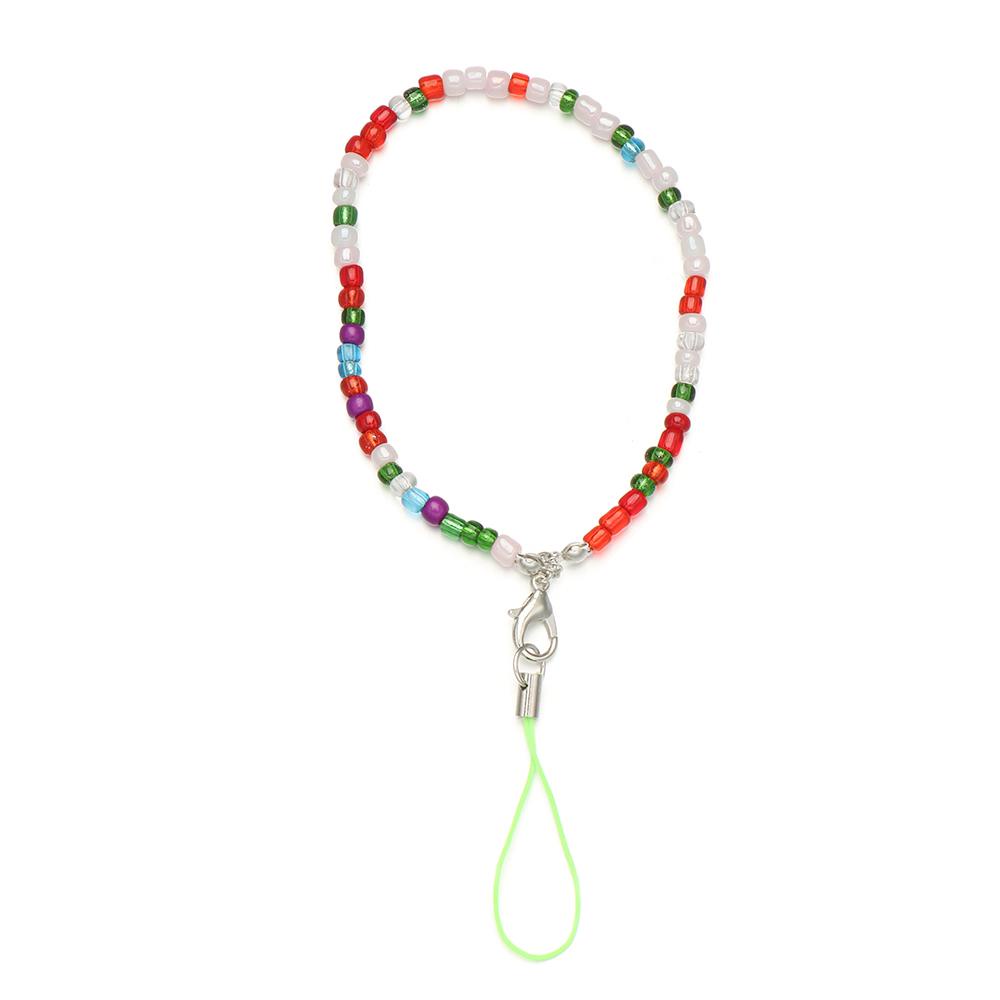 MAYSHOW Universal Mobile Chain Colorful Phone Bracelet Phone Charm Strap for Keys Gift Lanyard Girls Lady Phone Case Hanging Cord Acrylic Bead