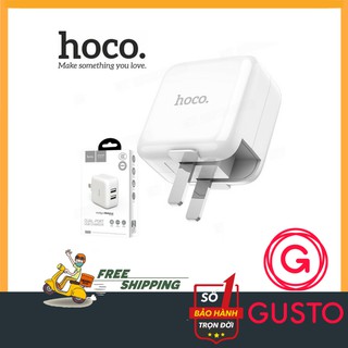 Củ Sạc Nhanh 2 Cổng Hoco C54 Có Thể Gập Gọn - Bảo Hành 12 Tháng