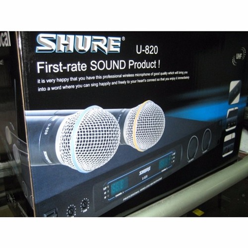 Micro KARAOKE không dây SHURE U820 - U-820.LH;0934671866