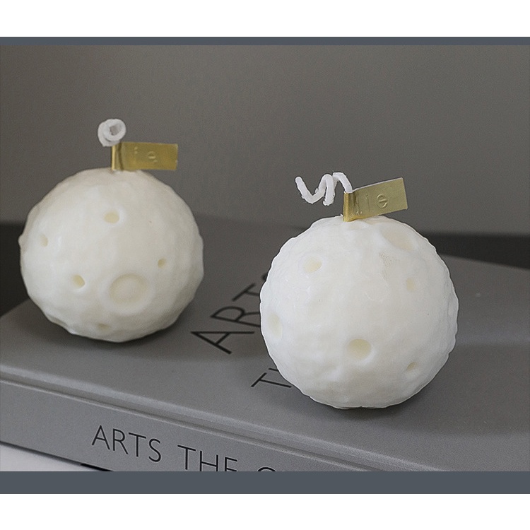 Nến sáp thơm tiểu hành tinh hình mặt trăng nghệ thuật sáng tạo