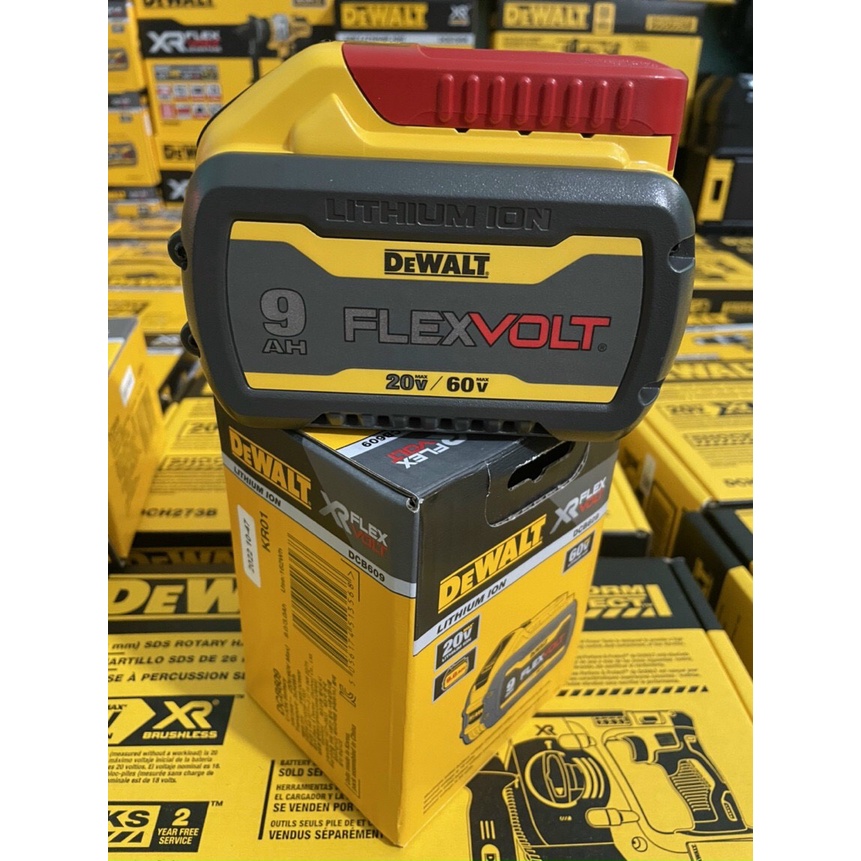 PIN LI-ION 20-60V DUNG LƯỢNG KHỦNG 6AH HIỆU DEWALT DCB606 - DCB612 NEW 100% - HÀNG CHÍNH HÃNG DEWALT -  HÀNG CHÍNH HÃNG