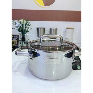 Nồi inox đáy đúc liền nguyên khối đáy từ Elmich trimax Eco 3991 size 16cm, 18cm 20cm 24cm 26cm 28cm
