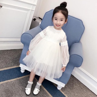 Váy ren công chúa bé gái size đại