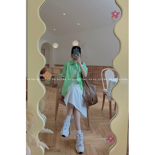 sơ mi trơn tay chun 6142