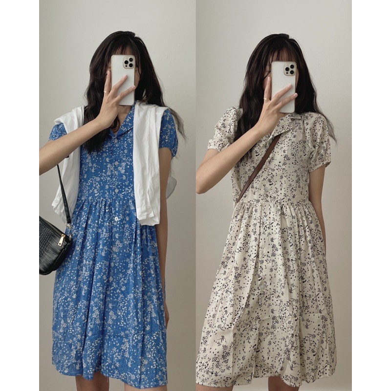 [Mã SKAMFA06 giảm 10% tối đa 50K đơn 0Đ] váy hoa nhí 6376