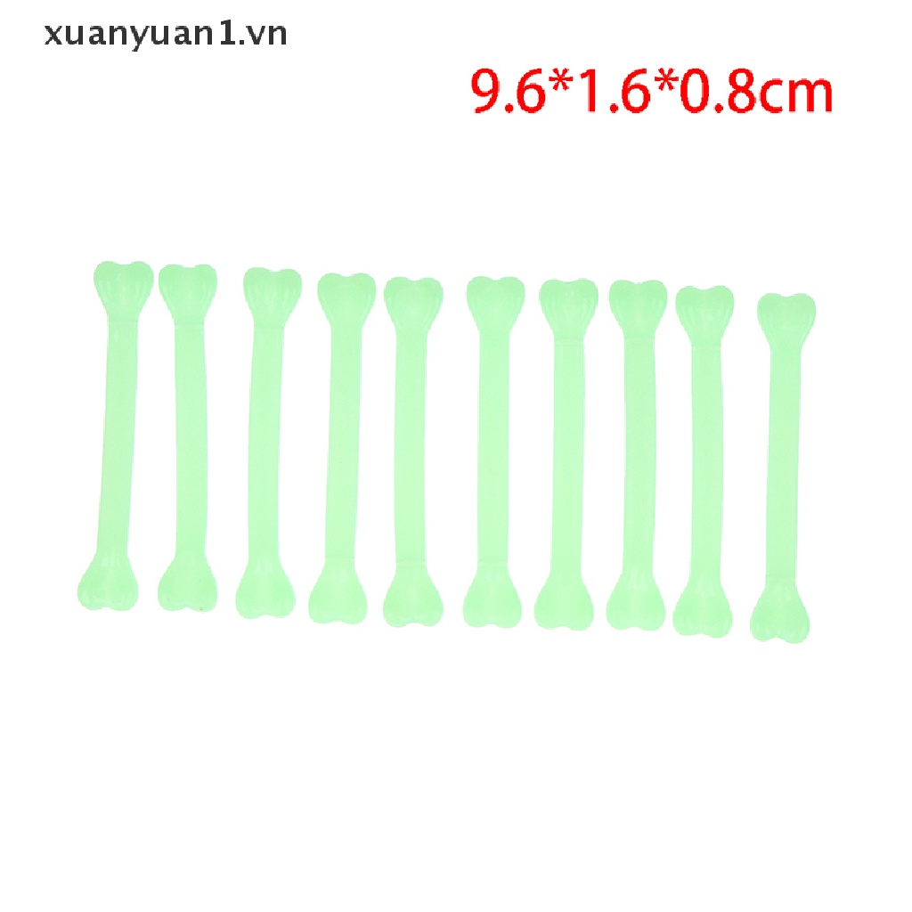 Set 10 Vòng Cổ Hình Xương Nhựa Hóa Trang Halloween Độc Đáo