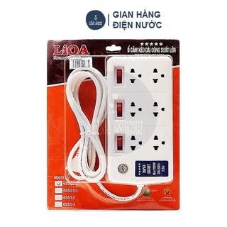 Ổ CẮM ĐIỆN CÔNG SUẤT LỚN 6 Ổ LIOA 6SS2.5-2 3300W