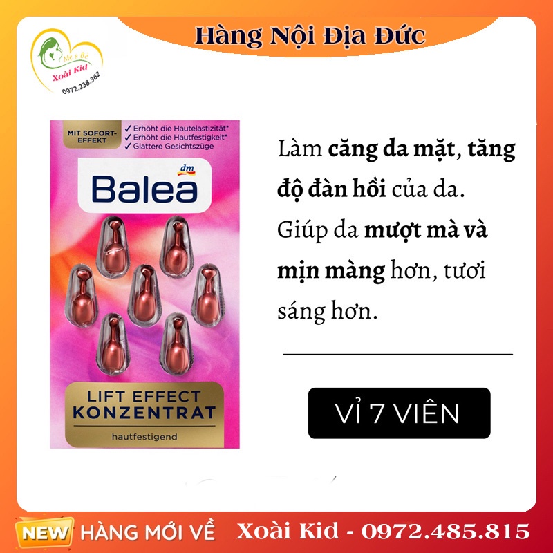 Viên nang dưỡng da Balea của Đức