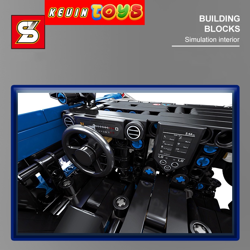 Đồ Chơi Lắp Ráp Xếp Hình Xe Điều Khiển Từ Xa RC Siêu Xe Thể Thao McLaren Senna SY No.SY8614 Với 1404 Mảnh Ghép