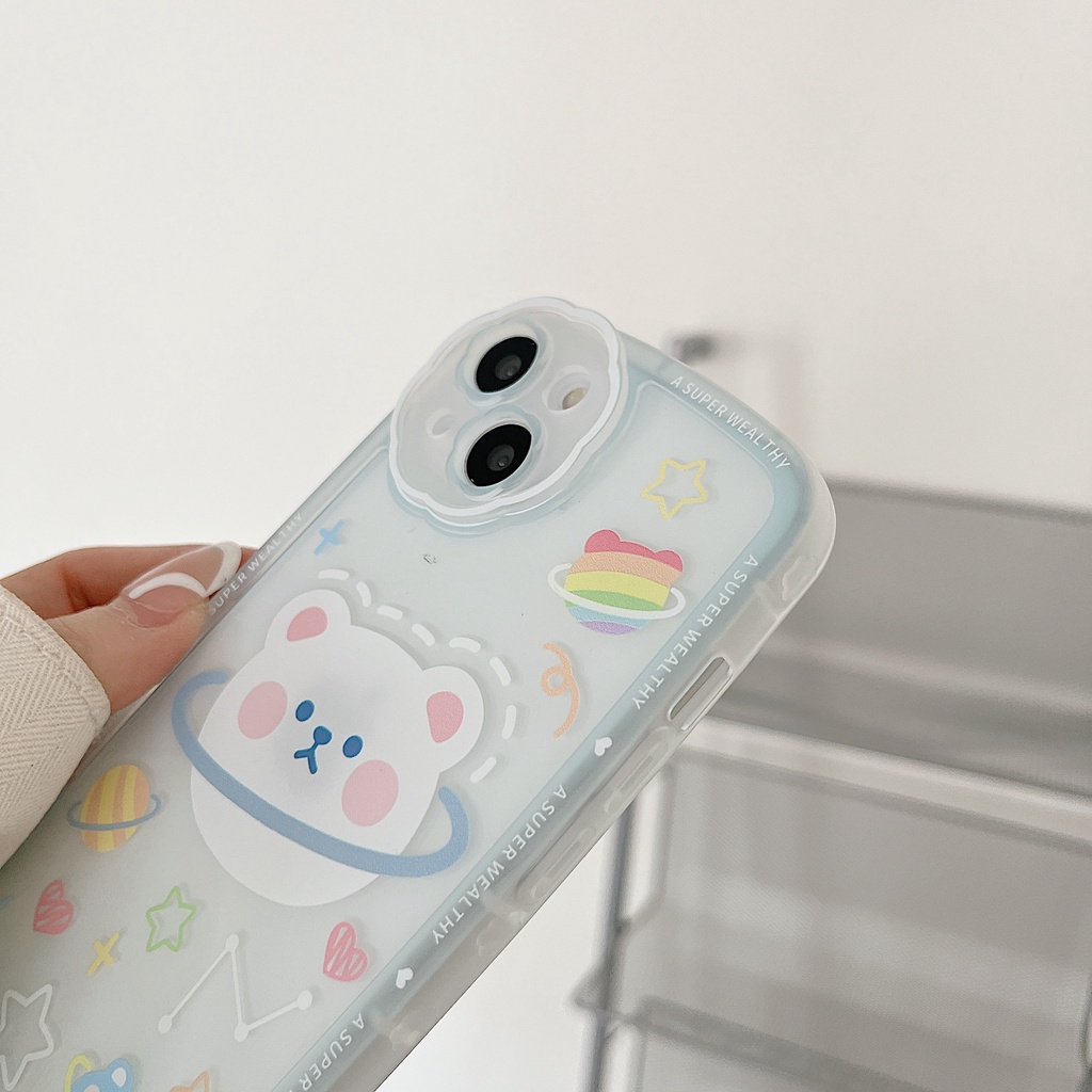 Ốp lưng iphone Ốp Điện Thoại In Hình Gấu Hoạt Hình Cho Apple 13Pro iPhone12 11 78plus Dinuo case