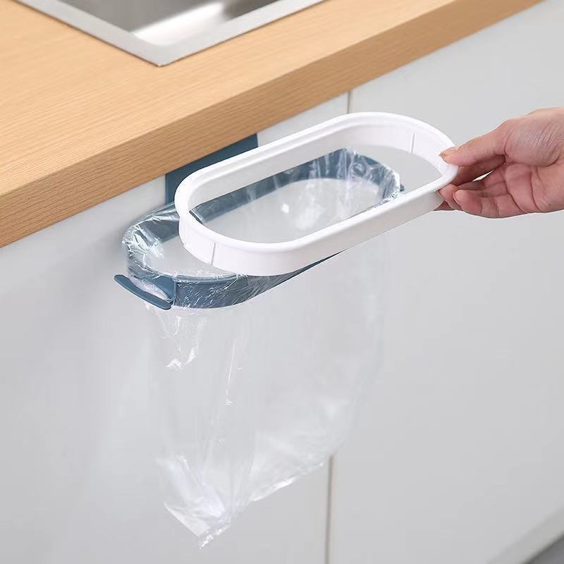 Giá treo túi rác bằng nhựa nhỏ gọn tiện lợi cho nhà bếp/ phòng tắm