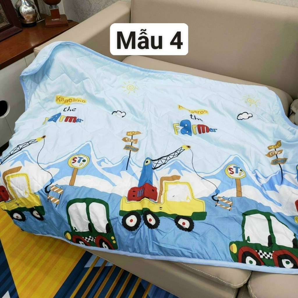 Chăn đũi hè 3 lớp mỏng, thoáng mát cho bé - lót bông. Thích Hợp Bé Mang Đi Học, Đi Chơi, Đi Du Lịch