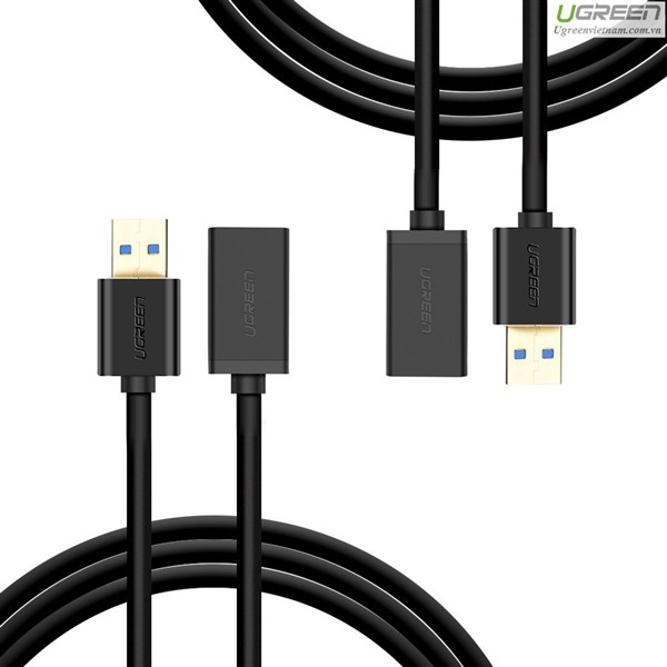 Cáp nối dài USB 3.0 dài 2M âm dương Ugreen 10373 chính hãng - 10373