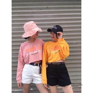 Áo thun nữ | Áo croptop tay dài Crush