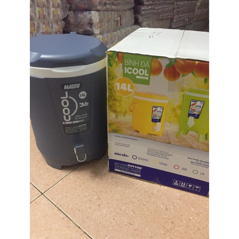 Thùng đựng nước đá MATSU ICOOL, thùng đá giữ lạnh 36 giờ 6 lít, 8 lít, 10 lít, 14 lít