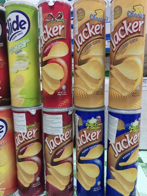 Khoai tây lon Slide, Jacker 100g