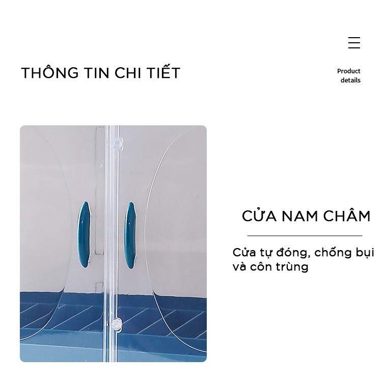 [FREESHIP 100%] Tủ chén mini 2/3 tầng đa năng