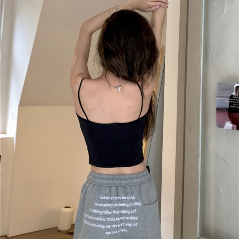 Áo Lót Hai Dây Màu Sắc Đơn Giản Thời Trang Dành Cho Mùa Hè