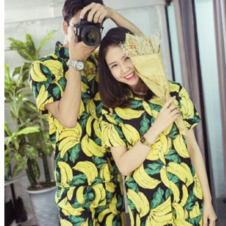 Bộ chuối cộc tay đi biển trai/gái