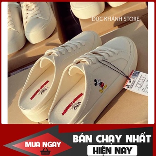 Giày sục zara micky - Sục bata đạp gót đế bánh mì siêu hot