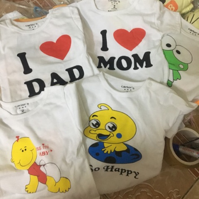 Set 2 bộ coton cho bé trai bé gái (hình ngẫu nhiên)