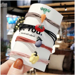 SÉT 5 DÂY BUỘC TÓC TRÁI CÂY PK121