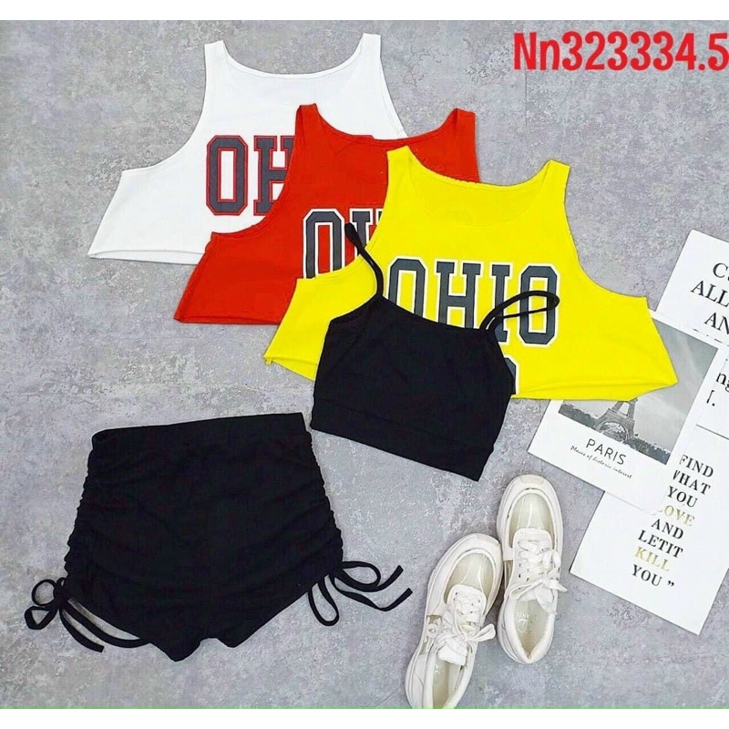 SÉT Áo tanktop croptop siêu hot