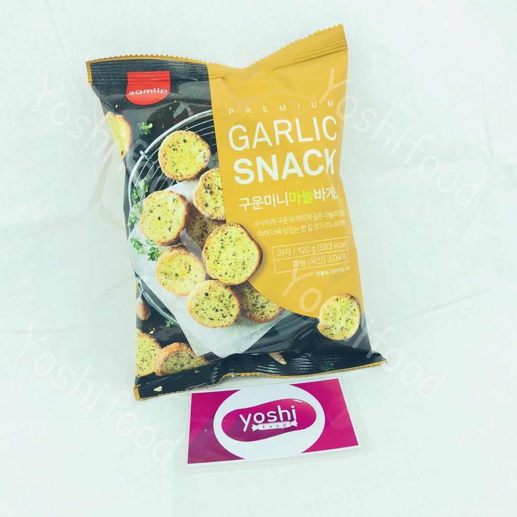 [2 Vị] Snack Bánh Mì Sấy Giòn Samlip 120gr - Hàn Quốc